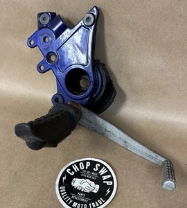 Genuine Buell X1 Lightning Rear Brake Mount, Lever & Peg, N0501.K, 50218-99YYP - Picture 1 of 10
