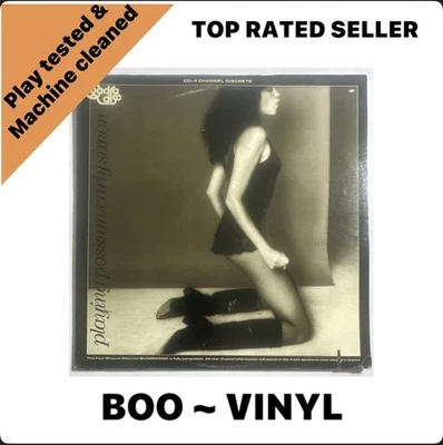 Carly Simon - Playing Possum (LP, Album, Quad) Quadraphonic EX / VG+ - Image 1 of 4