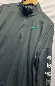 Pullover Nike Running 2018 Boston Marathon negro 1/4 cremallera manga larga para mujer L - Imagen 1 de 7