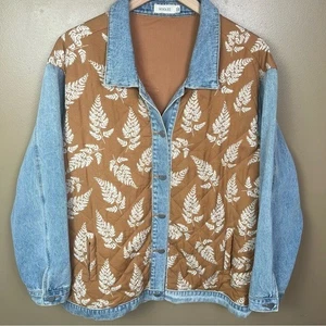 Chaqueta vaquera acolchada Roolee estampado mixto para mujer 3XL - Imagen 1 de 13