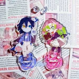 Demon Slayer Kanroji Mitsuri Iguro Obanai Acrílico Soporte Figura Modelo Anime 2 un. - Imagen 1 de 4