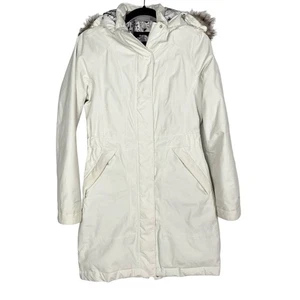 Giacca parka artico The North Face donna XS panna pelliccia sintetica cappuccio rimovibile - Foto 1 di 18