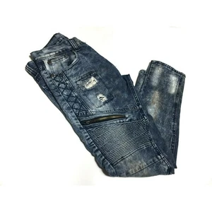 Blue Cult Denim Women's Straight Cut Distressed Blue Jean Medium Wash Size 30 - Picture 1 of 9