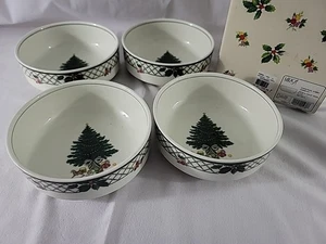 Christmas Story by Mikasa CEREAL & SOUP BOWL 6 3/8" SET of 4 - NEW & FREE SHIP - Picture 1 of 8