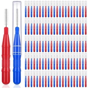 120Pcs Interdental Brushes 2 Sizes, 360° Bendable Soft Bristles Braces Brush ... - Picture 1 of 9