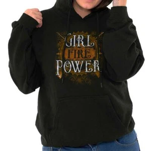 Cool Vintage Girl Pro Guns Owner Fire Power Womens Hooded Sweatshirts Hoodies - Picture 1 of 9