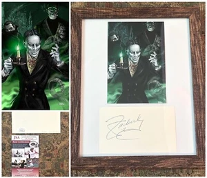 Signed John ZACHERLE Zacherley, Framed, Cut Signature & Photograph GHOULS, JSA - Picture 1 of 5