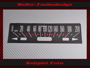 Speedometer Sticker for Ford Galaxie 500 or XL or LTD 1969 to 1970 120 Mph to 20 - Picture 1 of 3
