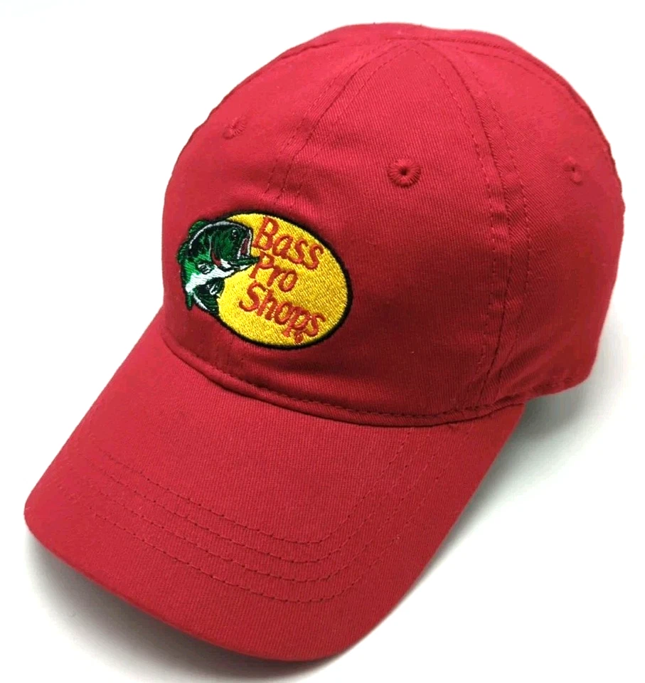 BASS PRO SHOPS red hat / cap with elastic strap - Toddler size hat - Image 1 of 4