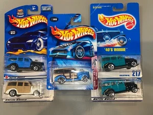 Lot of 5 Hot Wheels '40 Woody Woodie 1991 1997 2002 2003 - Picture 1 of 6