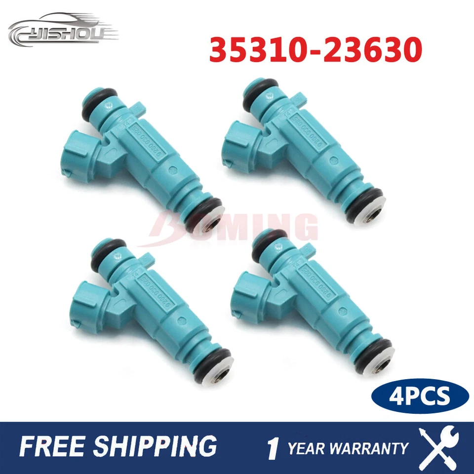 Set of 4pcs Fuel Injector 35310-23630 For Hyundai Tiburon 2003-2008 3531023630 — 第 1/4 张图片