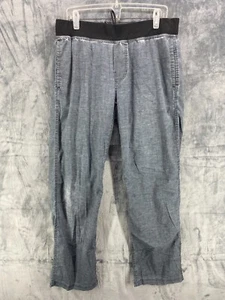 prAna Vaha Balance Pant Hemp Blend Shadow Gray Black Men’s Large - Picture 1 of 14