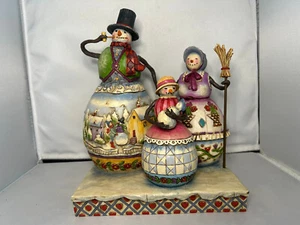 Jim Shore "Warm Hearts on Frosty Days" Snowman Family Figurine w/ Box New! - Picture 1 of 12
