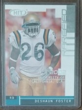 2002  SAGE HIT Rarefied Silver #R26 DeShaun Foster UCLA Bruins Football Card 