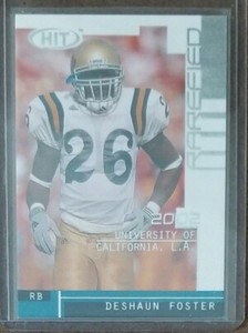 2002  SAGE HIT Rarefied Silver #R26 DeShaun Foster UCLA Bruins Football Card 
