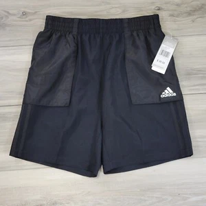 Adidas Shorts Boys Large Black Escape Woven New - Picture 1 of 7