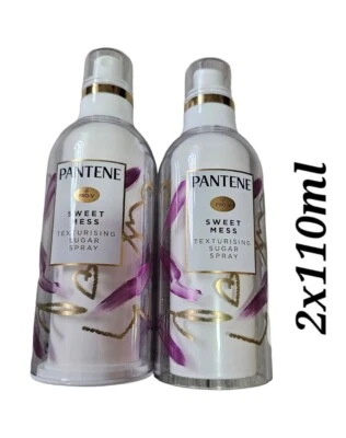 Pantene Sweet MessTexturising Sugar Spray, Non-Sticky Dry Hair 110ML ( 2 X 110ml - Image 1 of 4