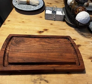 Walnut Wood Cutting Board For Kitchen 16x12'' with Juice Groove Chopping Boar... - Picture 1 of 7