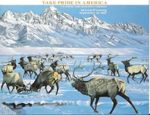 #UX118 14c Take Pride in America programa de ceremonia del primer día tarjeta postal - Imagen 1 de 3