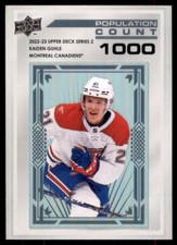 2022-23 UD Series 2 Population Count 1000 #PC-50 Kaiden Guhle /1000
