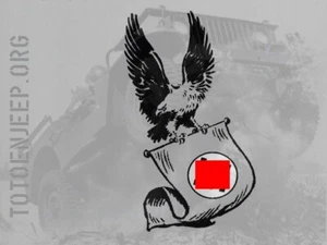 POCHOIR STENCIL MARQUAGE eagle 3 / 14CM  jeep willys dodge - Picture 1 of 1