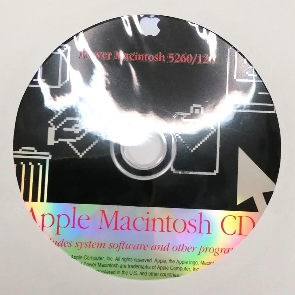 Apple Power Macintosh 5260/120 System Software CD P/N: 691-1056-A - Image 1 of 1
