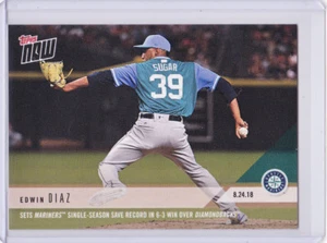 Edwin Sugar Diaz Mariners Save Record Topps NOW Moment 640 8/24/2018 LOW PR=263 - Picture 1 of 2