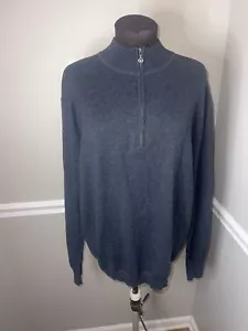 LINKSOUL GOLF COTTON CASHMERE 1/4 ZIP SWEATER LS360 Heather Gray sz L Sweater - Picture 1 of 6