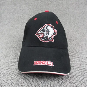Buffalo Sabres Hat Cap Adjustable Mens Black Vintage 90s NHL Goat Head Y2K CCM - Picture 1 of 10