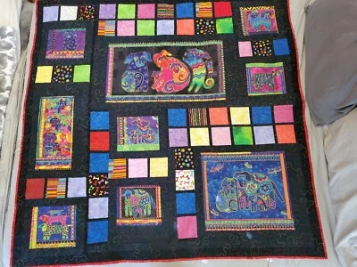 Vintage Handmade Quilt Pet Lovers Beautiful Color Principle, Henry Glass Fabrics - Image 1 of 4