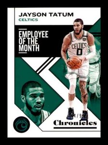 2019-20 Panini Chronicles Blue Jayson Tatum #4 Short Print SP Boston Celtics /99