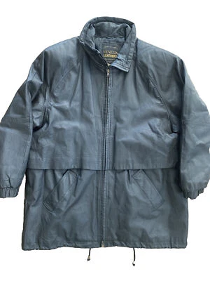 Vtg Venezia Vitale Black Genuine Leather Duster Coat Jacket Womens 18-20 - Image 1 of 4