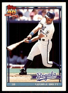 1991 O-Pee-Chee George Brett Kansas City Royals #540