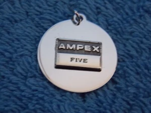 Vintage AMPEX Electronics Service Award Charm Pendant - Picture 1 of 3