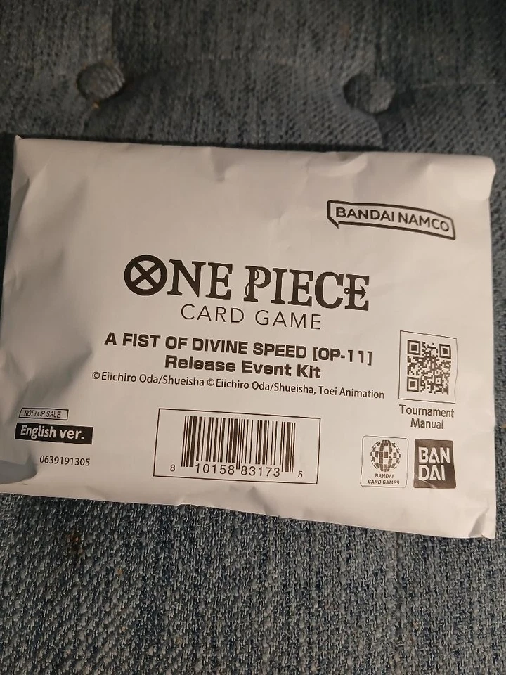 One Piece Card Game Fist of Divine Speed OP-11 Release Event Kit Bandai