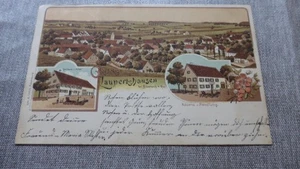 Postcard Laupertshausen litho Upper Swabia Württemberg - Picture 1 of 2
