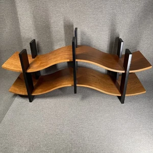 Modulus Soundwave Multipurpose Small Wood Storage Rack for CDs - Picture 1 of 11