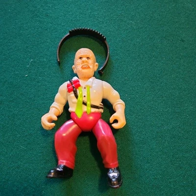 Figura de acción vintage Dick Tracy Pruneface con cinturón de pistola - Disney Playmates 1990 Foto 1 de 2