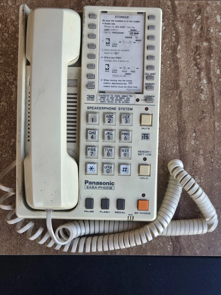 Panasonic Easa-Phone Vintage Corded Speaker Phone, 32 memories  - Image 1 of 1