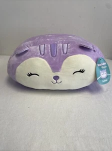 2022 Squishmallow Stackable Sydnee The Lavender Squirrel Purple 12x7" Neu - Bild 1 von 10