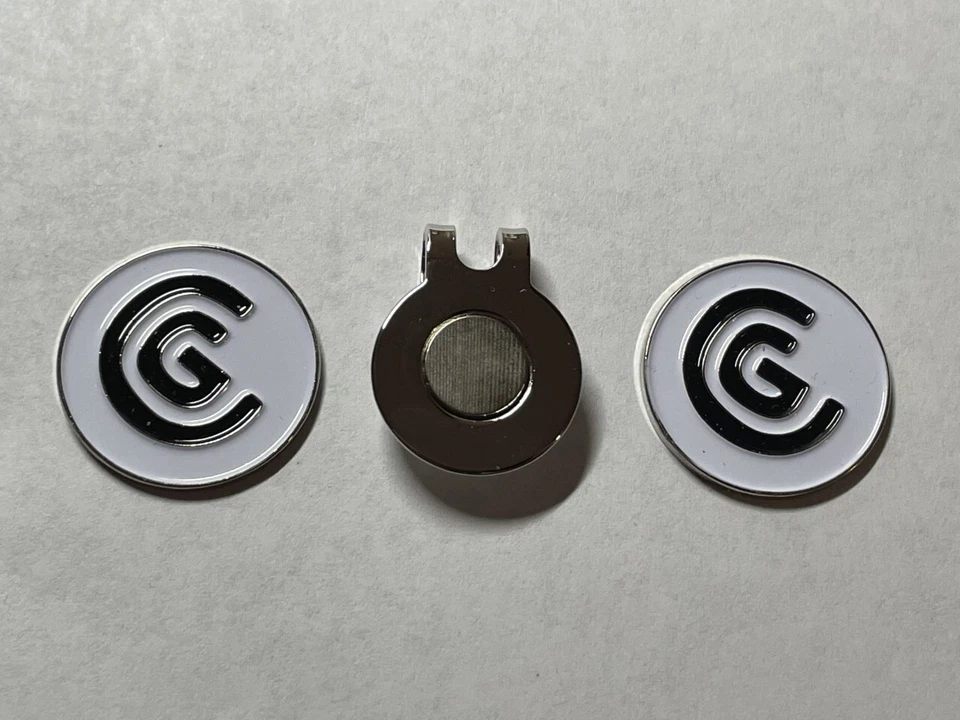 (2) Marcadores de golf Cleveland Golf estilo moneda de 1" con clip de sombrero extra - ¡Una gran oferta! Foto 1 de 1