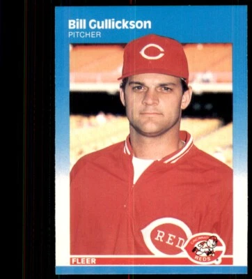 1987 Fleer Bill Gullickson C Cincinnati Reds #203 - Image 1 of 2