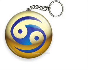 KREBS STERNZEICHEN HOROSKOP GLÜCK ASTROLOGIE ZEICHEN SCHLÜSSELANHÄNGER RING GESCHENKIDEEN - Bild 1 von 1
