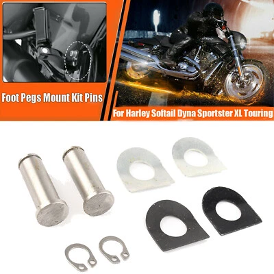 Kit de pinos de montagem para pés para Harley Road Glide Low Rider Sportster 1200 Softail - Imagem 1 de 4