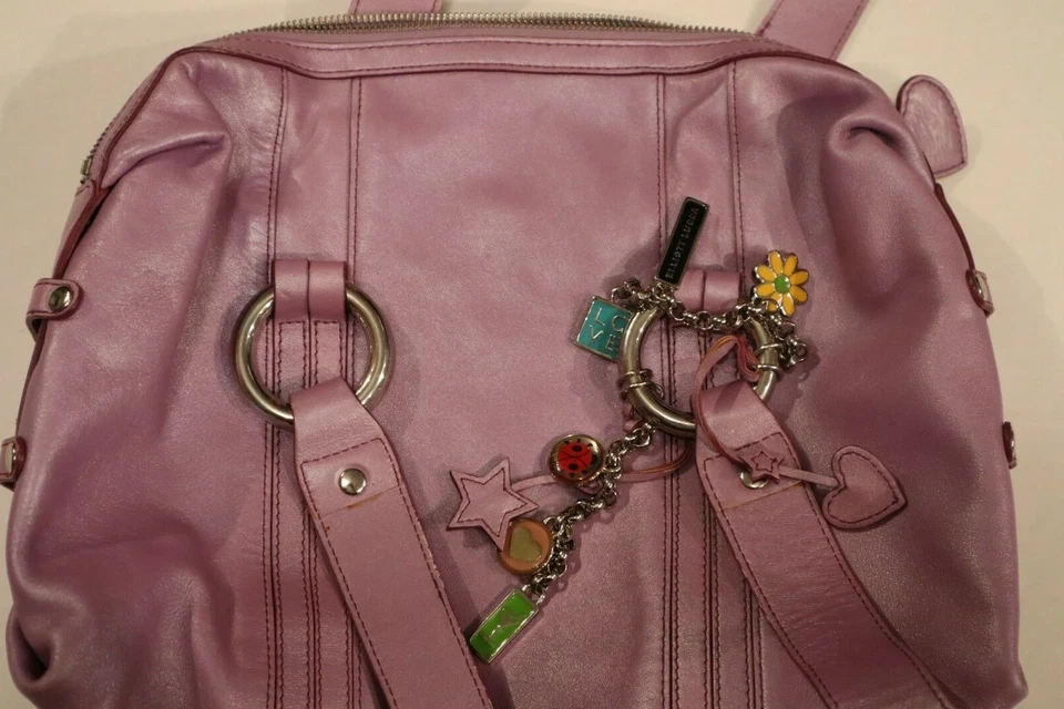 bolsos de mujer, color morado claro, cuero genuino, tamaño mediano Foto 1 de 4