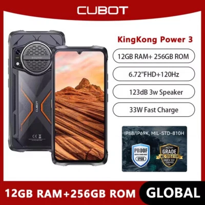 Cubot KingKong Power 3 Rugged Phone Helio G99 10200mAh 100MP 120Hz 123dB Speaker - Image 1 of 4