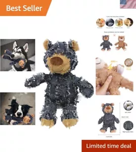 Squeaky Indestructible Plush Bear Dog Toy - Perfect for Aggressive Chewers - Picture 1 of 6