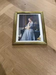 Golden Wooden Framed Print of Portrait of Comtesse d'Haussonville - 11" x 10" - Picture 1 of 3