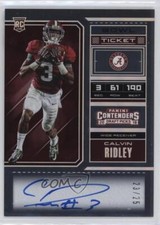 2018 Contenders Draft Picks Bowl Ticket 23/25 Calvin Ridley Rookie Auto RC