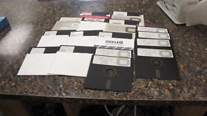 Lot of (16) Various Vintage Software 5 1/4" Floppy Disks - AZ2